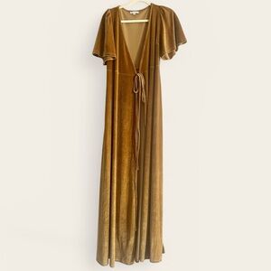 Baltic Born Meghan Velvet Wrap Maxi Dress